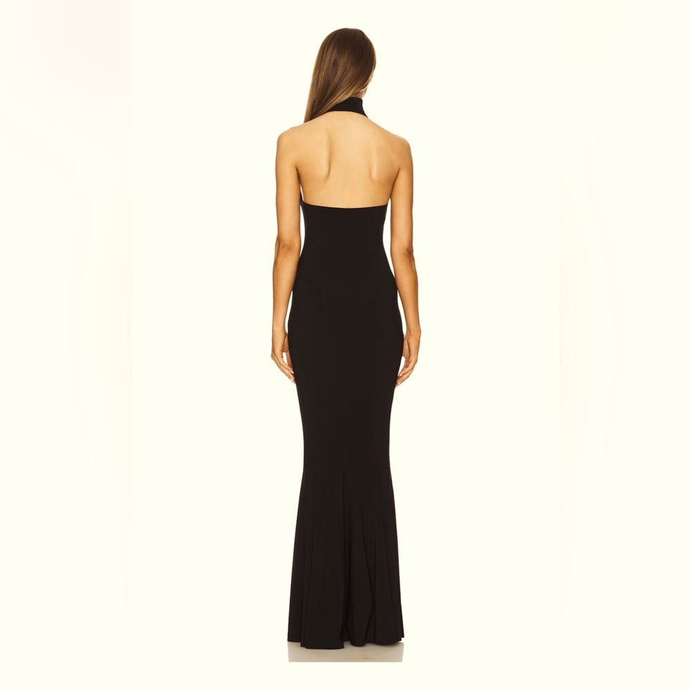Norma Kamali Halter Fishtail Gown
